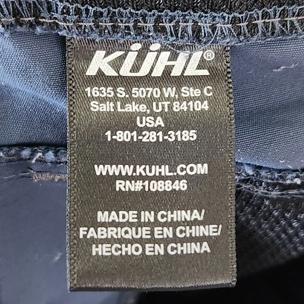 KUHL Renegade‎ Shorts Mens 34 Charcoal Blue Tech Utility Cargo Hiking Outdoor